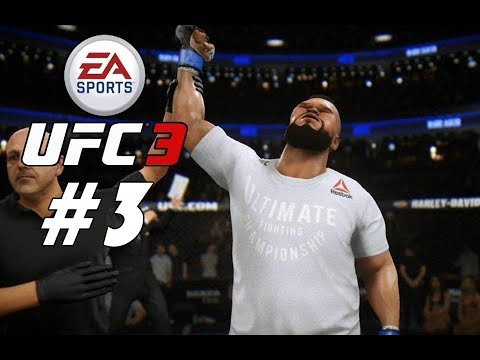 UFC 3 Heavyweight Career Mode Walkthrough Part 3 - RIVAL FIGHT!