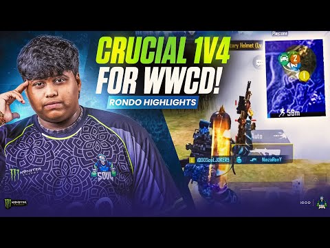 CRUCIAL CLUTCH FOR WWCD IN RONDO 🥶| Team iQOOSouL 🚀