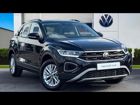 Approved Used Volkswagen T-Roc Life 1.5 TSI 150PS in Deep Black Pearl | GJ74ULR | Wrexham Volkswagen
