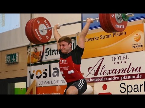 Max Lang (77kg) 141kg Snatch 177kg Clean And Jerk Deutscher Meister Gewichtheben 2016