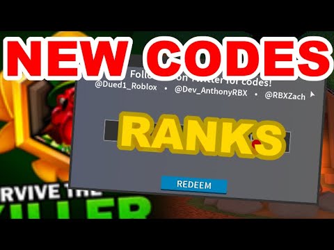 Roblox All 10 New Ranks Codes For Ranks Survive The Killer Mp3 Free Download - ranks codes for ranks survive codes survive the killer roblox Roblox All 10 New Ranks Codes For Ranks Survive The Killer Mp3 Free Download - codes survive the killer roblox