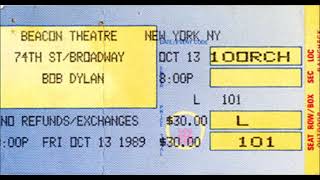Precious Memories - Bob Dylan - live in New York, 13th October 1989