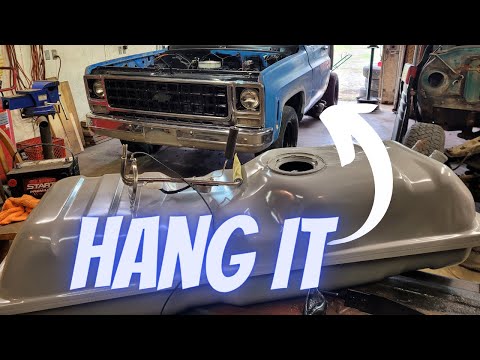 How to Easily Remove & Install a Gas Tank - Square Body Chevy C10 Build