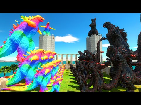 Battle Epic Arena - Growing Rainbow Godzilla 2014 VS Growing Shin Godzilla Epic Arena - ARBS