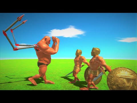 Men with spike hand vs old army guys ARBS -animal revolt battle simulator Trimah Gmaz