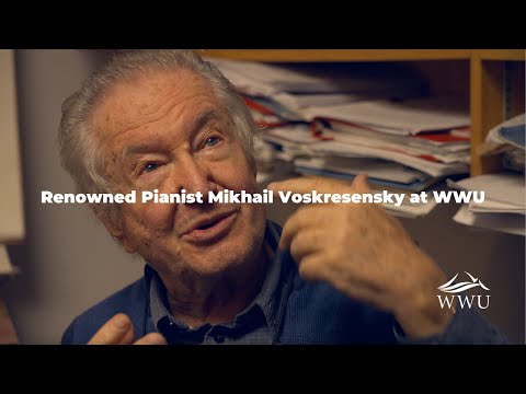 Renowned Pianist and Russian Escapee Mikhail Voskresensky at WWU