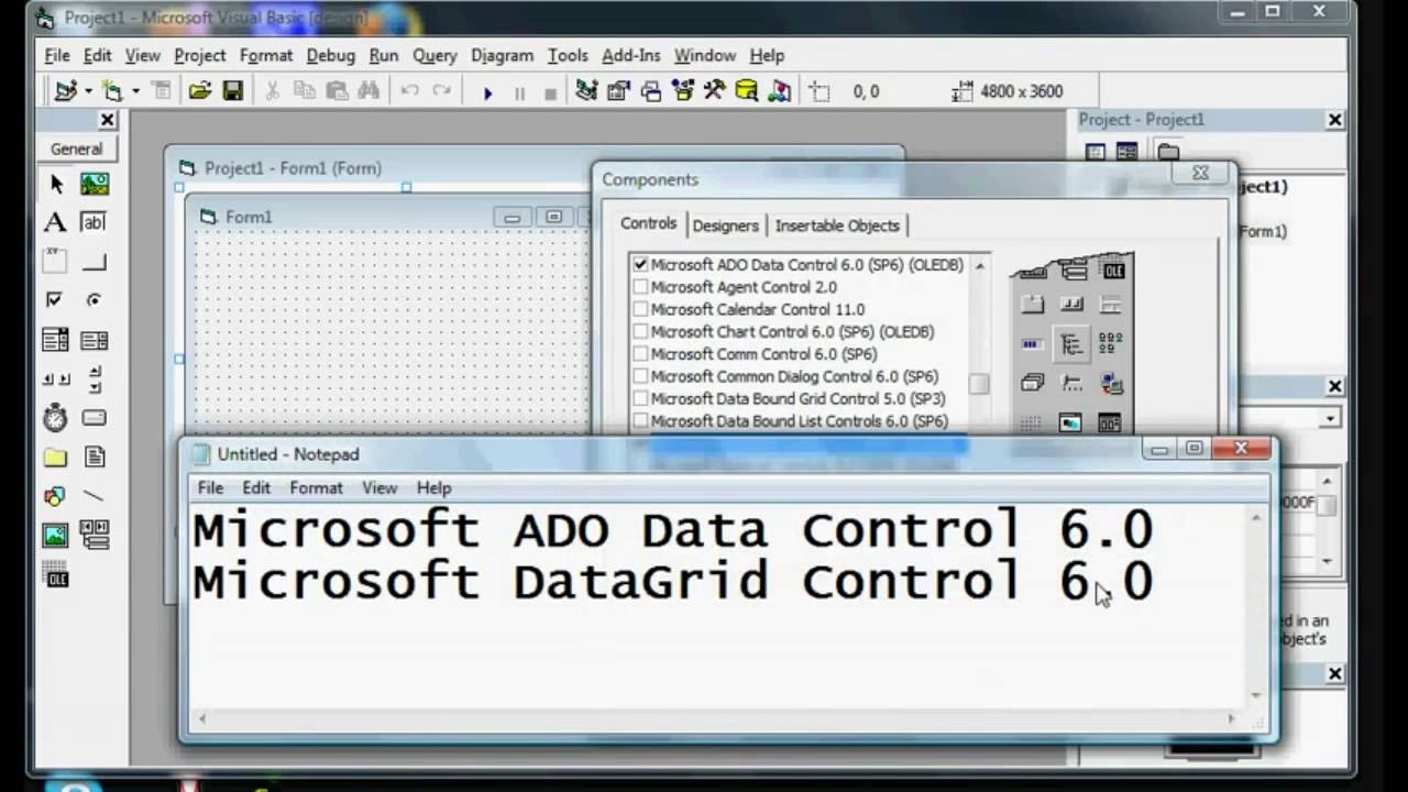 Visual Basic 6.0 | Connecting Database