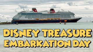 Disney Treasure Embarkation Day | Boarding Tips, First Impressions & What to Do First!
