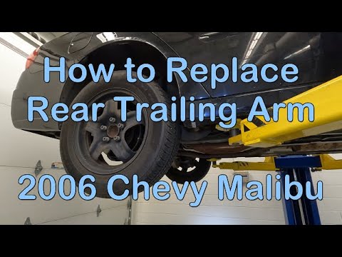 How to Replace Rear Trailing Arm on a 2006 Chevy Malibu clunking noise rear suspension bushing wear