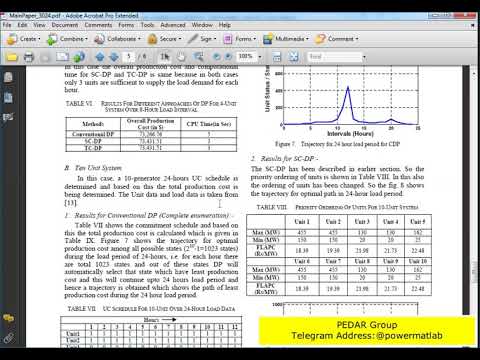 Matlab Simulation file for Solving Power Generating Unit Commitment Problem using  DP