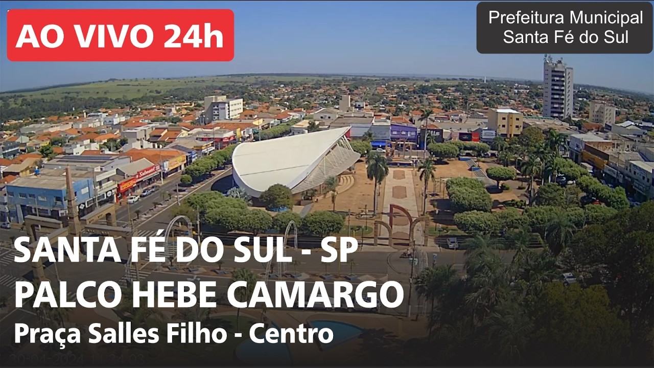 Live webcam view of Plaza Salles Filho y Escenario Hebe Camargo