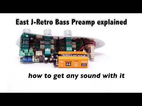 EAST J Retro 01 Bass Preamp Soundcheck - Features explained