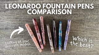 MY LEONARDO PENS COLLECTION // Comparing my Leonardo Officina Italiana Fountain Pens! #fountainpen