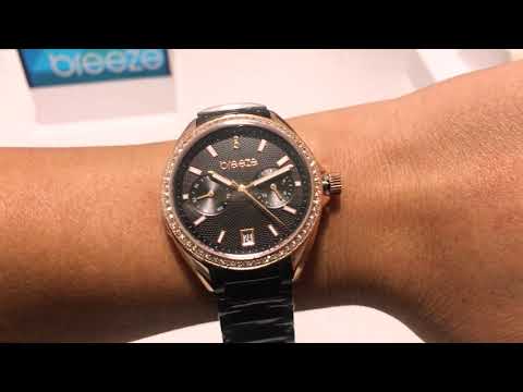 BREEZE Royalisse Crystals Black Stainless Steel Bracelet 812161.6 -  E-oro.gr