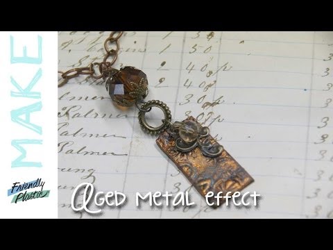 Friendly Plastic TV - The Aged Metal Technique - Pendant