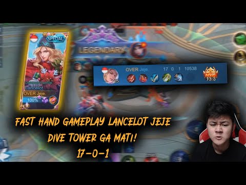 JEJE LANCELOT FAST HAND GAMEPLAY DIVE TOWER GA MATI-MATI ! - Mobile Legends