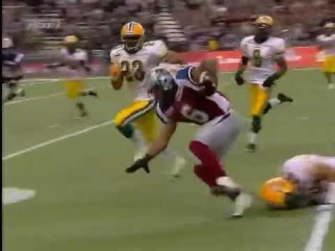 2008-11-15 Edmonton Eskimos vs Montreal Alouettes action