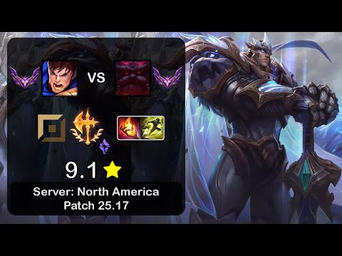 Garen Top vs Ornn - NA Master - Patch 25.17