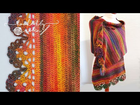 EASY Crochet Rectangle Shawl - The Jewelspun Wrap