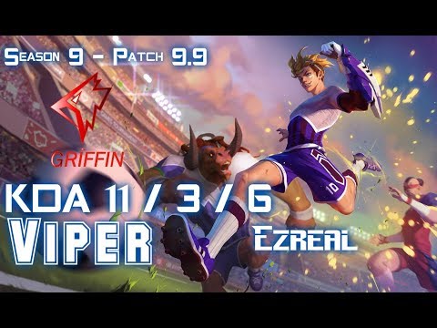 GRF Viper EZREAL vs ASHE ADC - Patch 9.9 KR Ranked