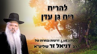 להריח ריח גן עדן | הרב דניאל זר (הרב דניאל זר) - התמונה מוצגת ישירות מתוך אתר האינטרנט יוטיוב. זכויות היוצרים בתמונה שייכות ליוצרה. קישור קרדיט למקור התוכן נמצא בתוך דף הסרטון