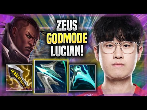 ZEUS LITERALLY GOD MODE WITH LUCIAN! - T1 Zeus Plays Lucian TOP vs Camille! | Season 2022