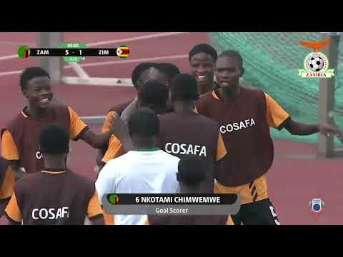 Zambia 5-1 Zimbabwe | #AFCONU17 COSAFA Qualifier | Highlights