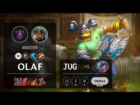 Olaf Jungle vs Nunu & Willump - KR Master Patch 11.21