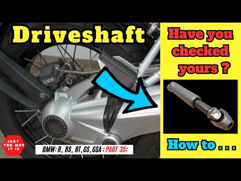 BMW GS & GSA, R, RS, RT How to Test / Check your Driveshaft - The simple way in just 5 minutes
