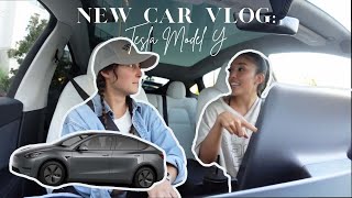 Picking Up My New Car | Tesla | Trading in Car | Vlog
