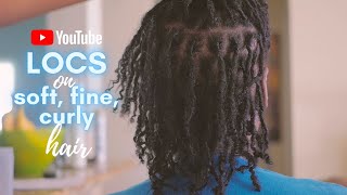 Locs on Soft, Fine, Curly Hair (Two Strand Twist Starters Locs)