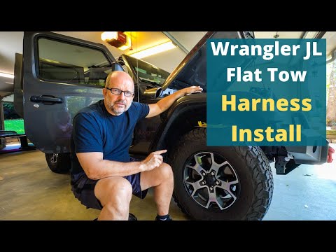 Best Flat Tow Setup - Install the Mopar Wrangler JL Harness for Flat Towing!