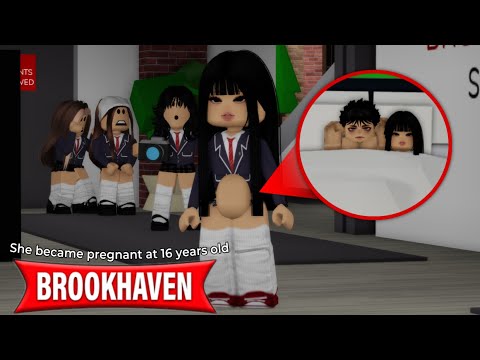 She became a mom at such a young age 🤰 | Roblox | Brookhaven RP🏡