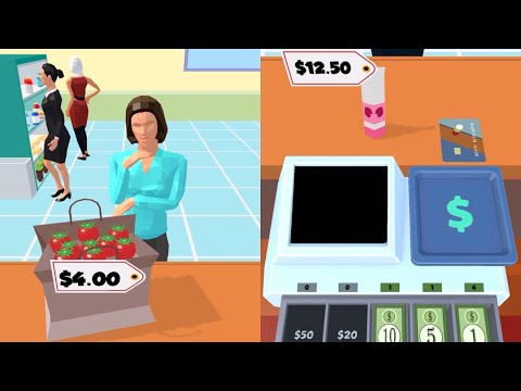 Cashier 3D Game All Levels Update Gameplay Walkthrough iOS, Android - YouTube