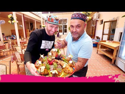 Uzbekistan's ULTIMATE STREET FOOD - Rice Plov + Paper & Silk Workshop Tour | Samarkand, Uzbekistan