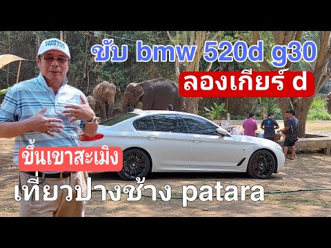 bmw 520d g30 ep#38 - ขับเกียร์ D ขึ้นเขาไปสะเมิง เที่ยวปางช้าง patara