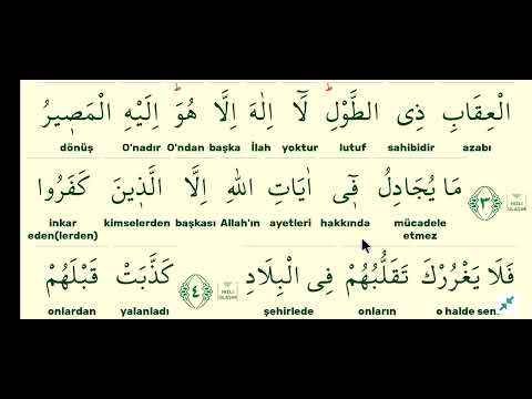 cüz 24 sayfa 466-mümin suresi kelime meal kelime manası açıklama tefsir kuranı anlamak.mustafa muş