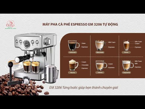 Máy pha cà phê Espreso EM 3206 tự động