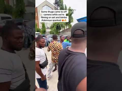 Bimbo Ademoye’s movie set reportedly disrupted by thugs