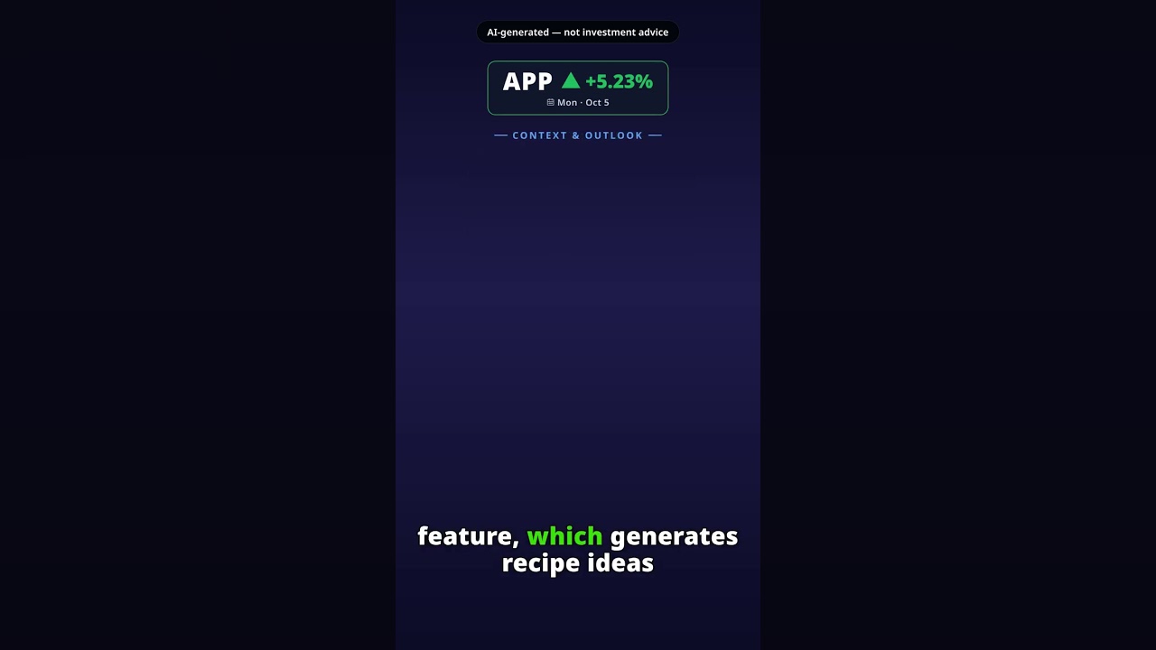 ¿Por qué salta la acción de AppLovin hoy? APP +5.23% (5 oct)