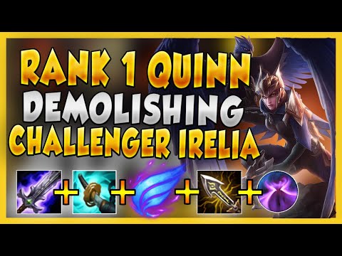 #1 QUINN WORLD DESTROYS 1400 LP CHALLENGER TOP LANER (HOW TO CARRY LOSING LANES) - League of Legends