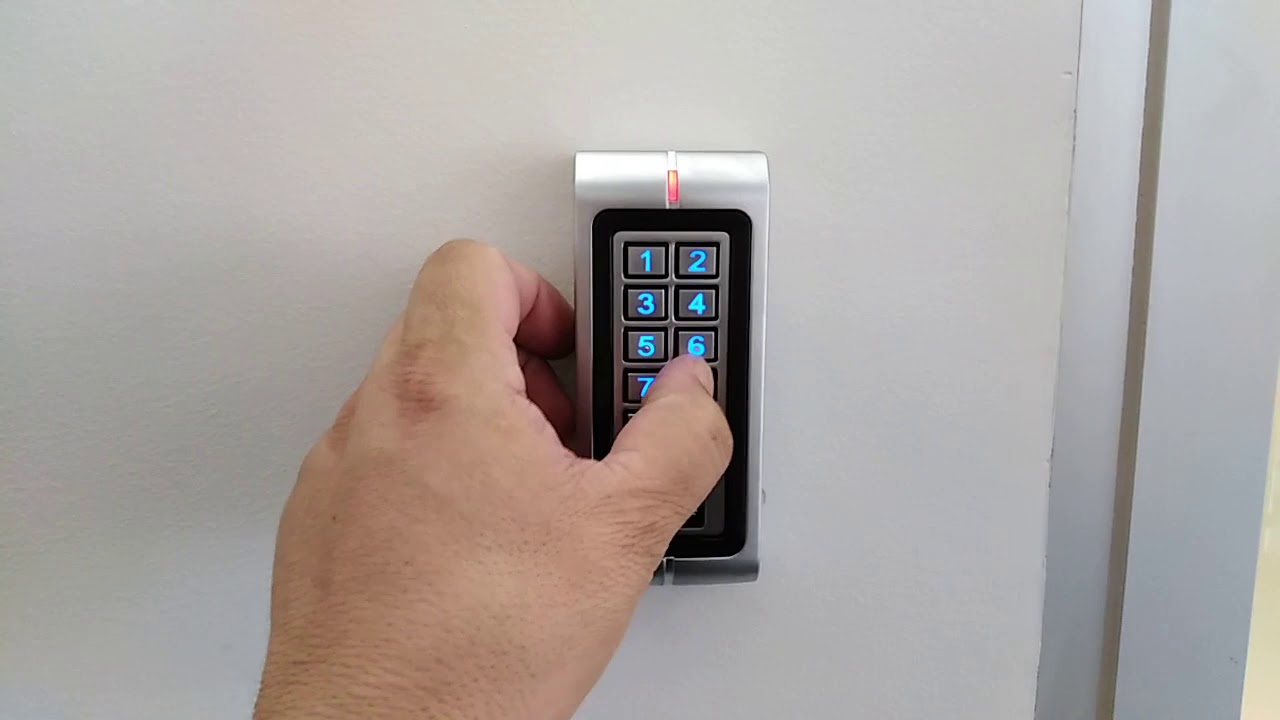 Standalone Access control system with PIN & Swipe card How to add and delete Pin