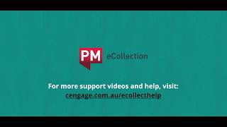 PM eCollection: Creating a group or class