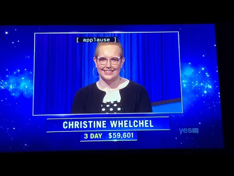 Jeopardy, intro & 1st Daily Double already 😂 - Christine Whelchel Day 4 (2/28/22)