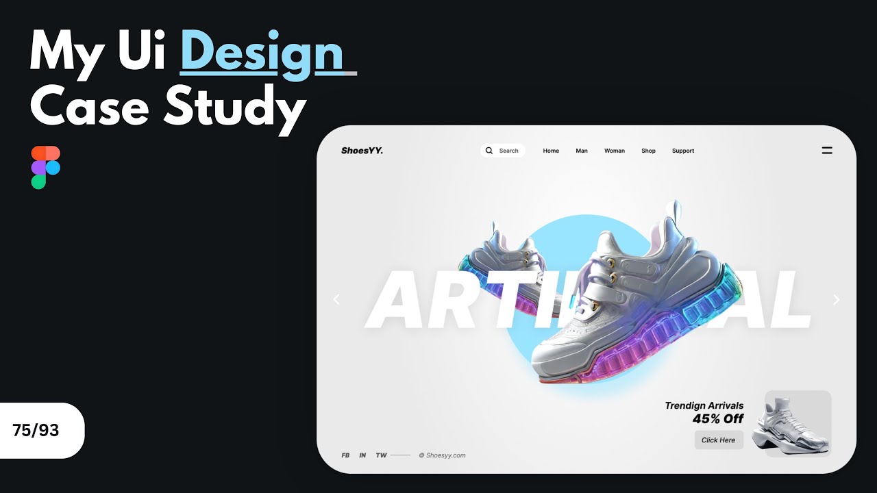 UI Design Case Study: Unveiling the Process | Figma Web Design Tutorial [Day 93/100 Challenge]