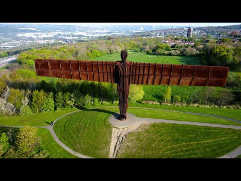 ANGEL OF THE NORTH - Gateshead Tyne and Wear | 4k Cinematic Drone Film