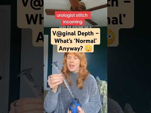 What is the average depth of the v@gina?