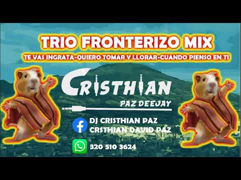 Mix Trio Fronterizo Cuando pienso en ti Te vas ingrata Quiero tomar y llorar Dj Cristhian Paz
