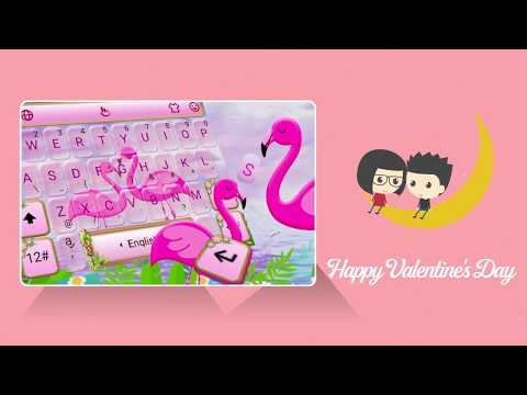 Pink Ripple Keyboard Theme Video