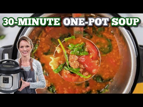 Instant Pot Lasagna Soup--Hearty, Rich, & Satisfying 30-Minute Soup